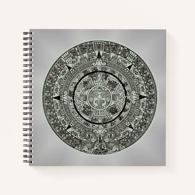 Cuaderno Calendario maya 1 azteca mexicano de soles aztecos (Anverso)