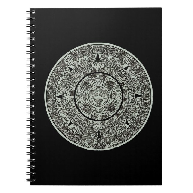 Cuaderno Calendario maya 1 azteca mexicano de soles aztecos (Frente)