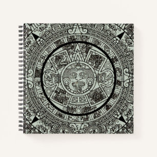 Cuaderno Calendario maya 1 azteca mexicano de soles aztecos