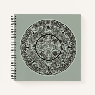 Cuaderno Calendario maya 1 azteca mexicano de soles aztecos