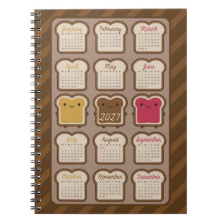 Cuaderno Calendario Pan Kawaii 2027