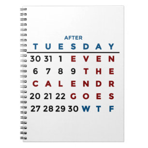 Cuaderno Calendario WTF Qué