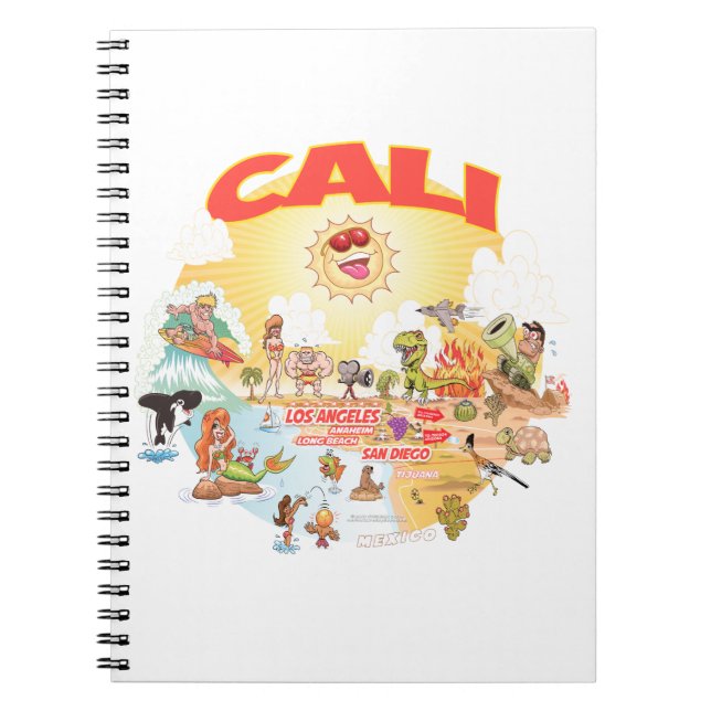 Cuaderno CALI de California del Sur (Frente)