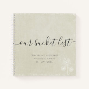 Cuaderno Calico Our Bucket List Parejas Keepsake