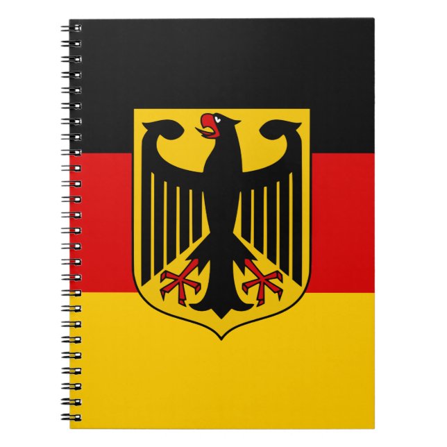 Cuaderno Calidad de la bandera de Alemania (Frente)