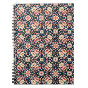 Cuaderno Calidoscopio floral moderno simétrico