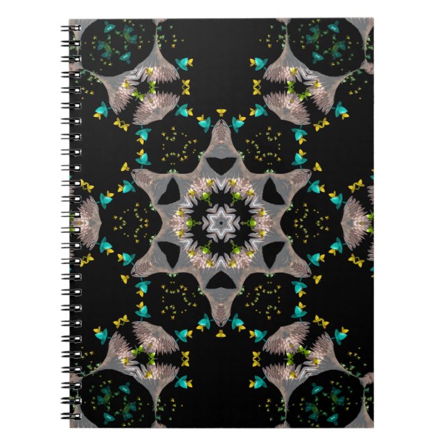 Cuaderno Calidoscopio Nocturno de Terciopelo  (Frente)