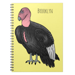 Cuaderno California condor bird cartoon illustration