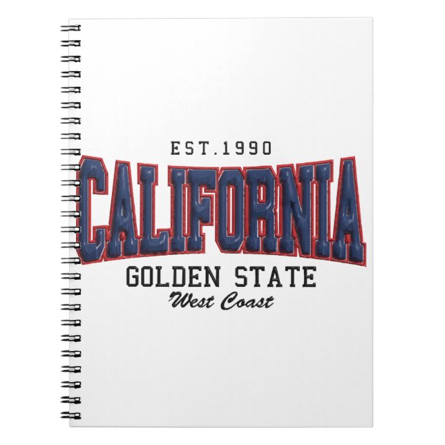 Cuaderno California en 3D (Frente)