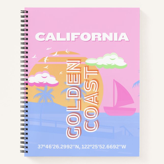 Cuaderno California, Travel Art, Preppy (Anverso)