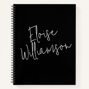 Cuaderno Caligrafía de guión moderna Nombre simple personal