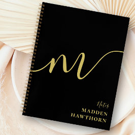 Cuaderno Caligrafía moderna de la escritura de un monograma