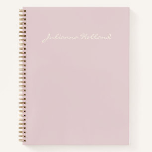 Cuaderno Caligrafía moderna minimalista nombre tono lila