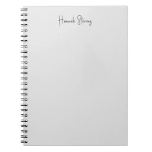 Cuaderno Caligrafía moderna profesional minimalista