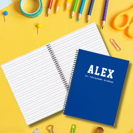 Cuaderno Caligrafía Personalizada Azul Básica para Kinder