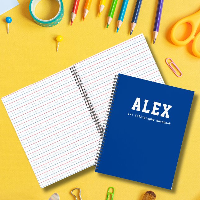 Cuaderno Caligrafía personalizada de jardín de infancia azu (Subido por el creador)
