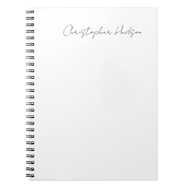 Cuaderno Caligrafía profesional de Moda creativa en blanco  (Frente)