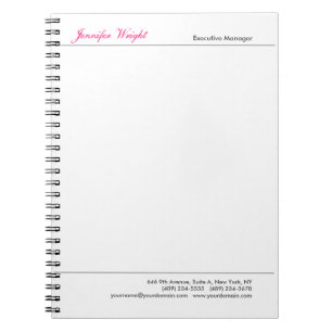 Cuaderno Caligrafía profesional minimalista y elegante