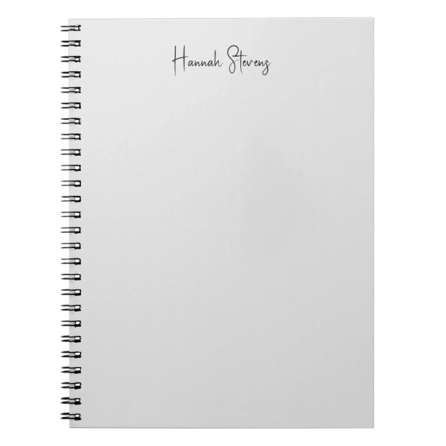 Cuaderno Caligrafía profesional moderna minimalista (Frente)