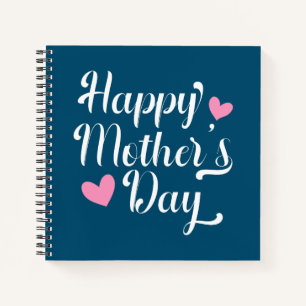 Cuaderno Caligrafía simple feliz del día de la madre Po