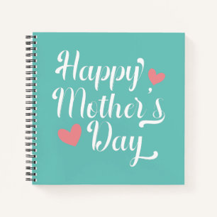 Cuaderno Caligrafía simple feliz del día de la madre   Po