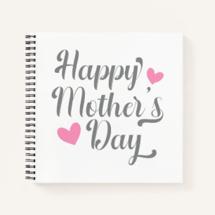 Cuaderno Caligrafía simple feliz del día de la madre   Po