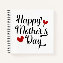 Cuaderno Caligrafía simple feliz del día de la madre | Port
