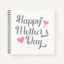 Cuaderno Caligrafía simple feliz del día de la madre | Port
