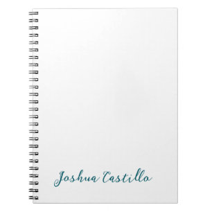 Cuaderno Caligrafía Simple Sencillo Nombre Profesional