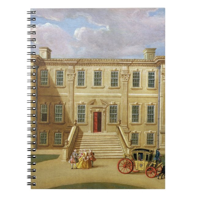 Cuaderno Calke Pasillo, Derbyshire, Seat de sir Henry Harp (Frente)