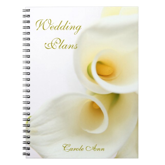 Cuaderno Calla lilies cloup (Frente)