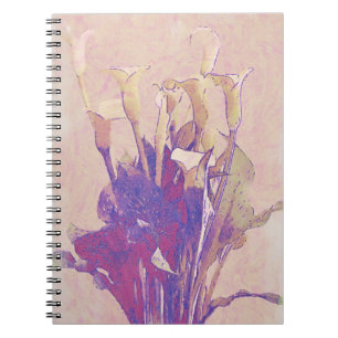 Cuaderno Calla Lily Flower Art de Gertie's Garden