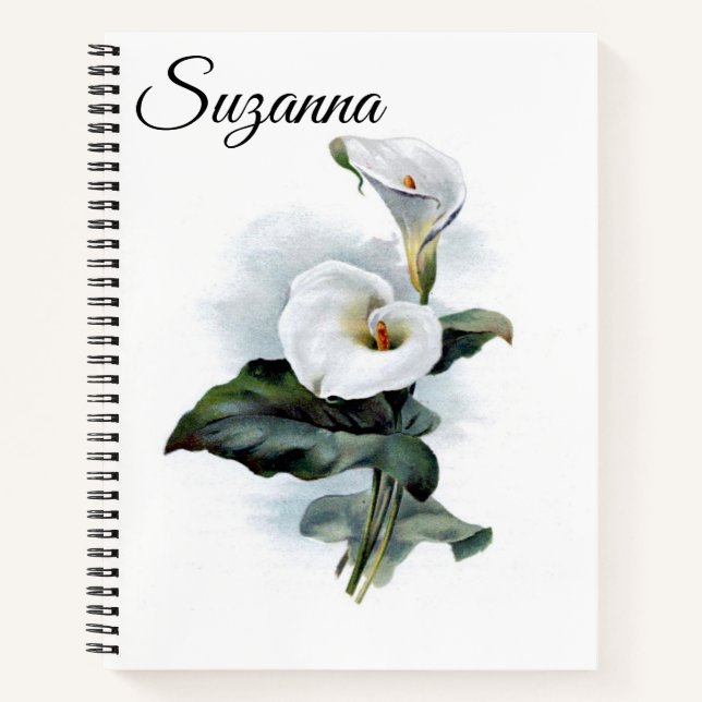 Cuaderno Calla Lily Notebook (Anverso)
