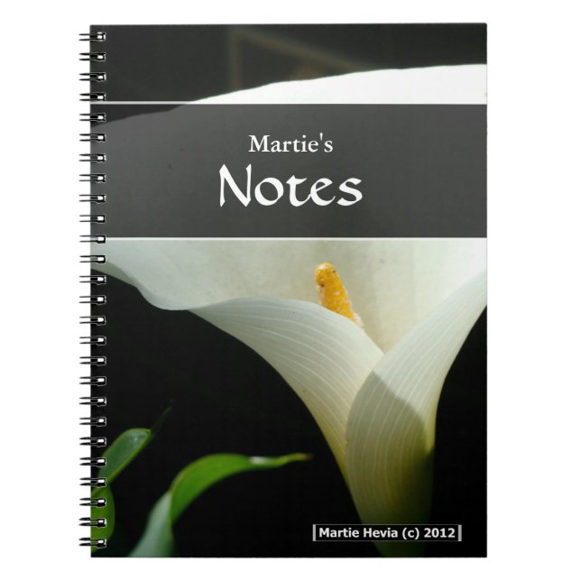 Cuaderno Calla Lily Notebook (Frente)