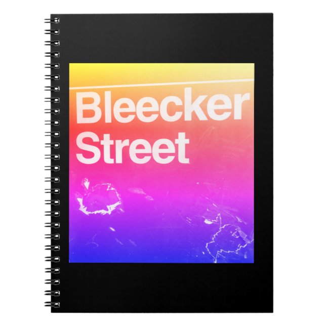 Cuaderno Calle Bleecker, Greenwich Village, Manhattan NYC (Frente)