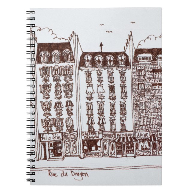 Cuaderno Calle del Dragón, Saint-Germain-des-Prés, París (Frente)