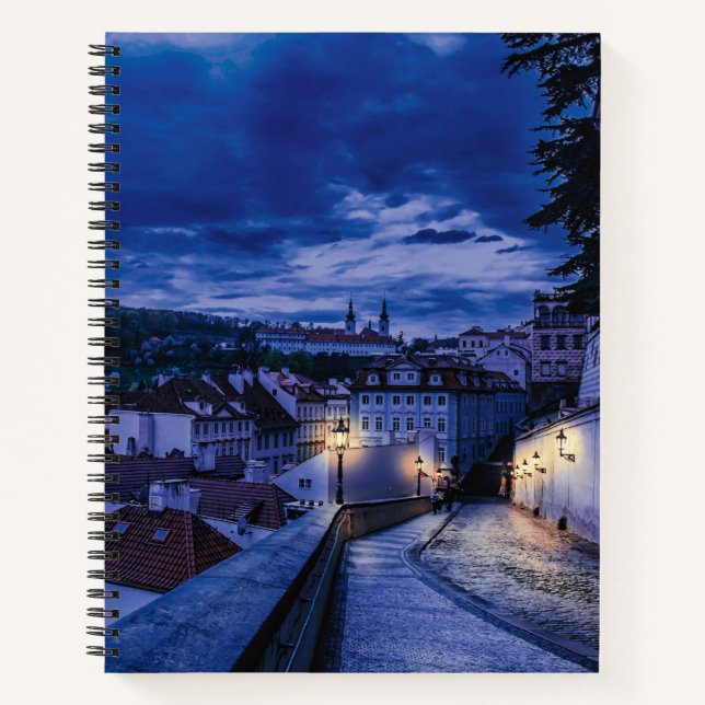 Cuaderno Calle nocturna de Praga (Anverso)