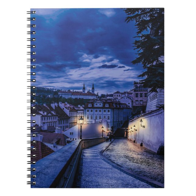 Cuaderno Calle nocturna de Praga (Frente)