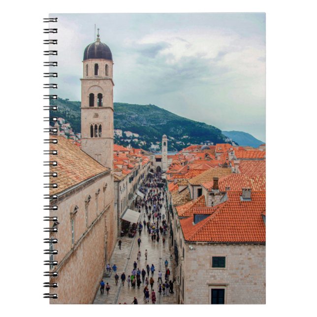 Cuaderno Calle principal de Dubrovnik, Croacia (Frente)