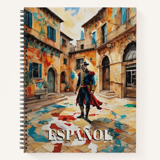 Cuaderno Calles de España: Español (Anverso)