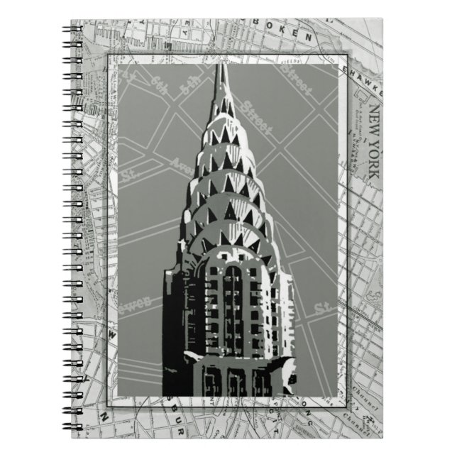 Cuaderno Calles de Nueva York con edificio Empire State (Frente)