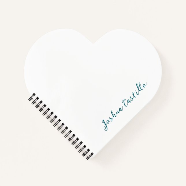 Cuaderno Calligraphy Simple Plain Professional Name (Anverso)