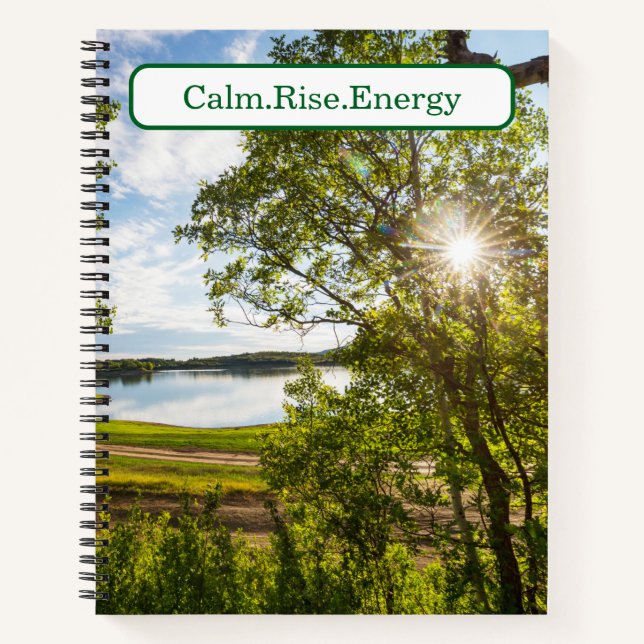 Cuaderno Calm Rise Energy Lagoside Amanecer  (Anverso)