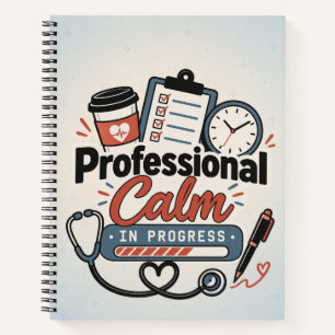Cuaderno Calma Profesional en Progreso   Regalo Divertido p