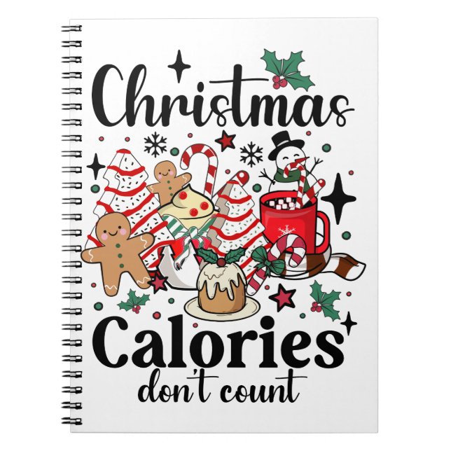 Cuaderno Calorías de navidades no cuentan (Frente)