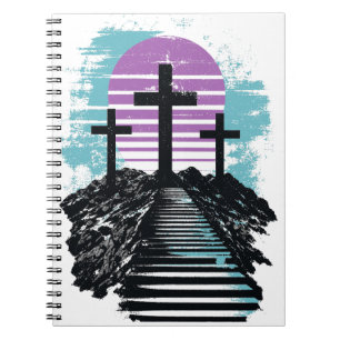 Cuaderno Calvario Gólgota está terminado Cristiano moderno