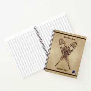 Cuaderno Calzado De Nieve En Papel Antiguo