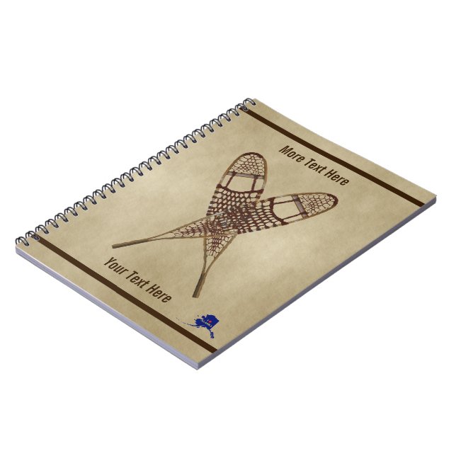 Cuaderno Calzado De Nieve En Papel Antiguo (Lado Izquierdo)