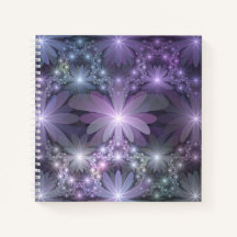 Cama de flores Arte fractal abstracto brillante de
