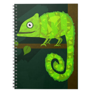Cuaderno Camaleón verde lindo